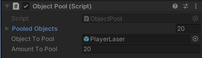 A zoomed in look at the ObjectPool
