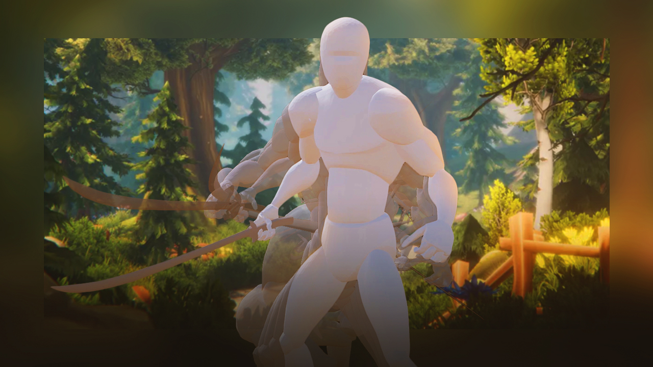 Image of an animated mannequin in the wilderness