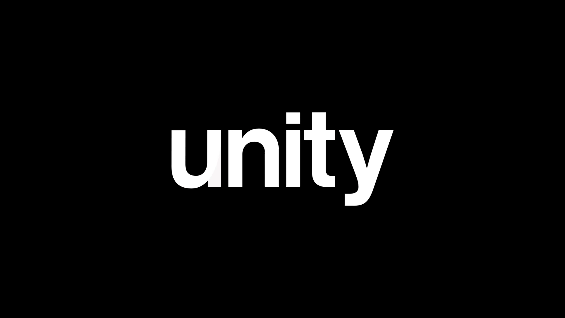 Gif of how the Unity wordmark was designed 