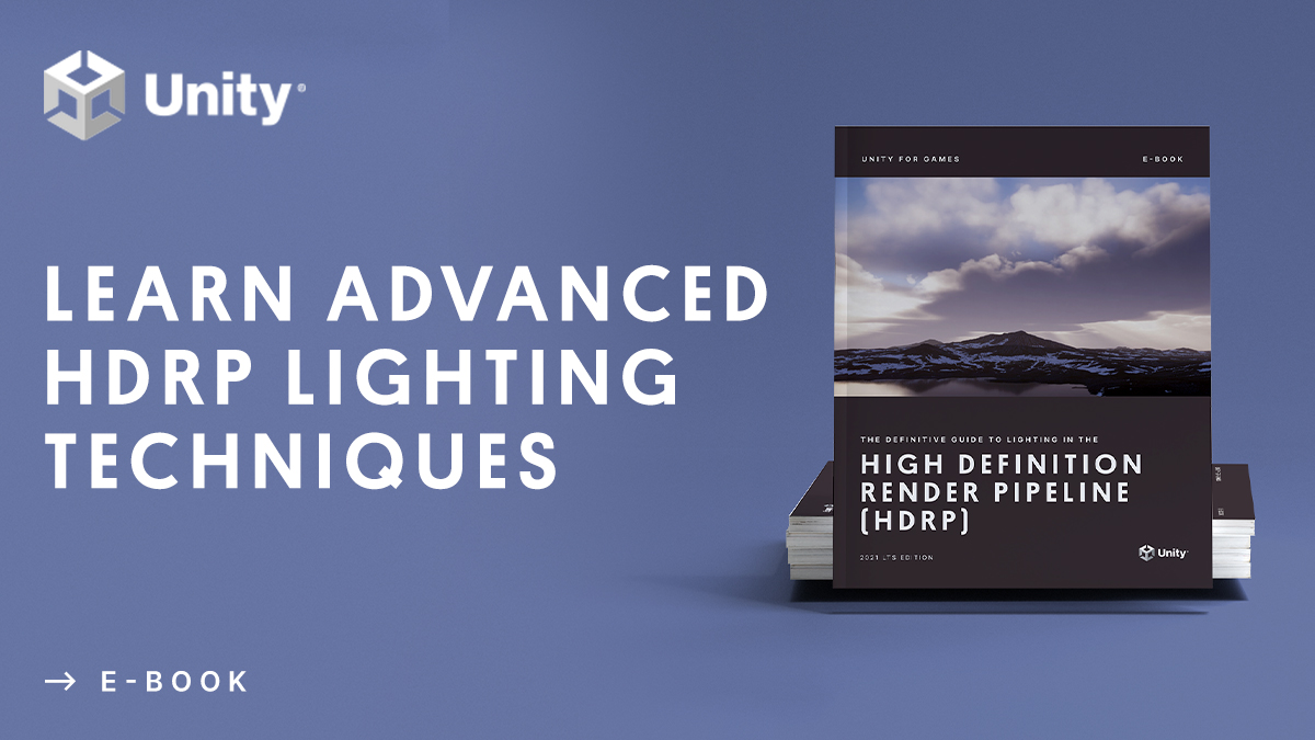 A promotion of an HDRP lighting e book