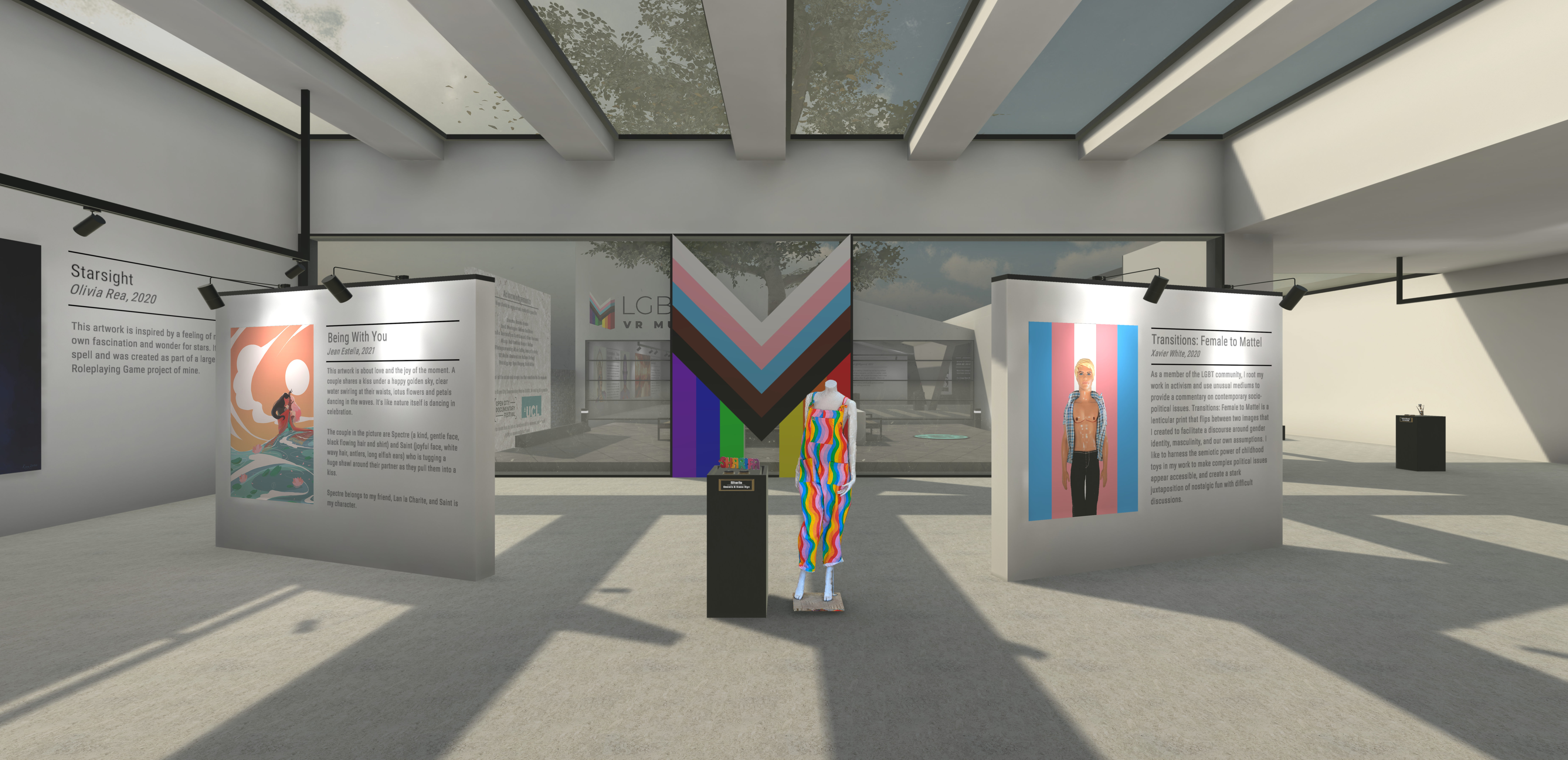 Screenshot of the LGBTQ+ VR Museum