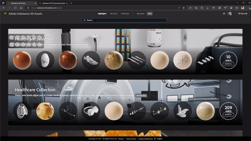 Overview of Adobe substance 3D's different materials
