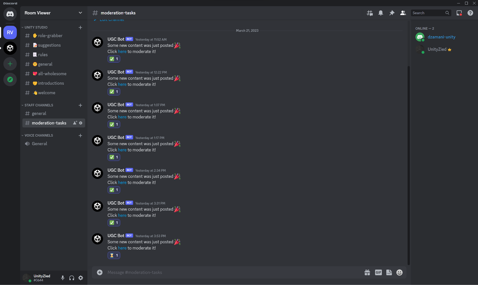 Sample webhook implementation for Discord notifications