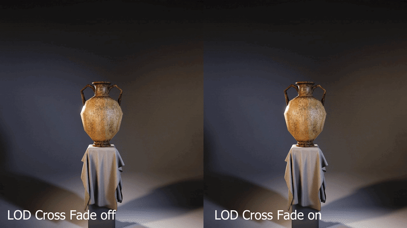 Achieve smoother distance transitions with LOD crossfade