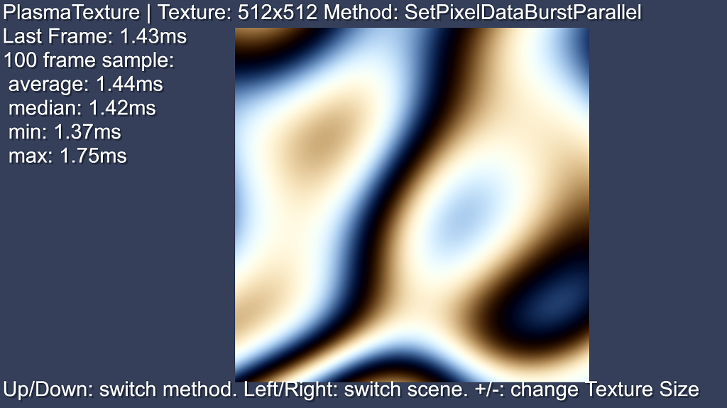 Example of a texture generated on the CPU each frame