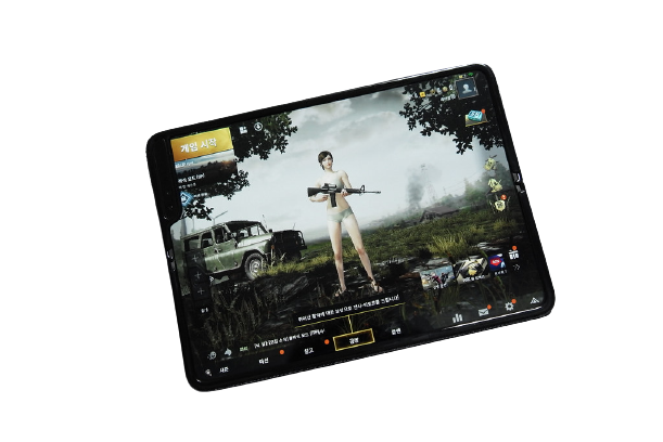 The Galaxy Fold, an advanced, 5G smartphone from Samsung.
