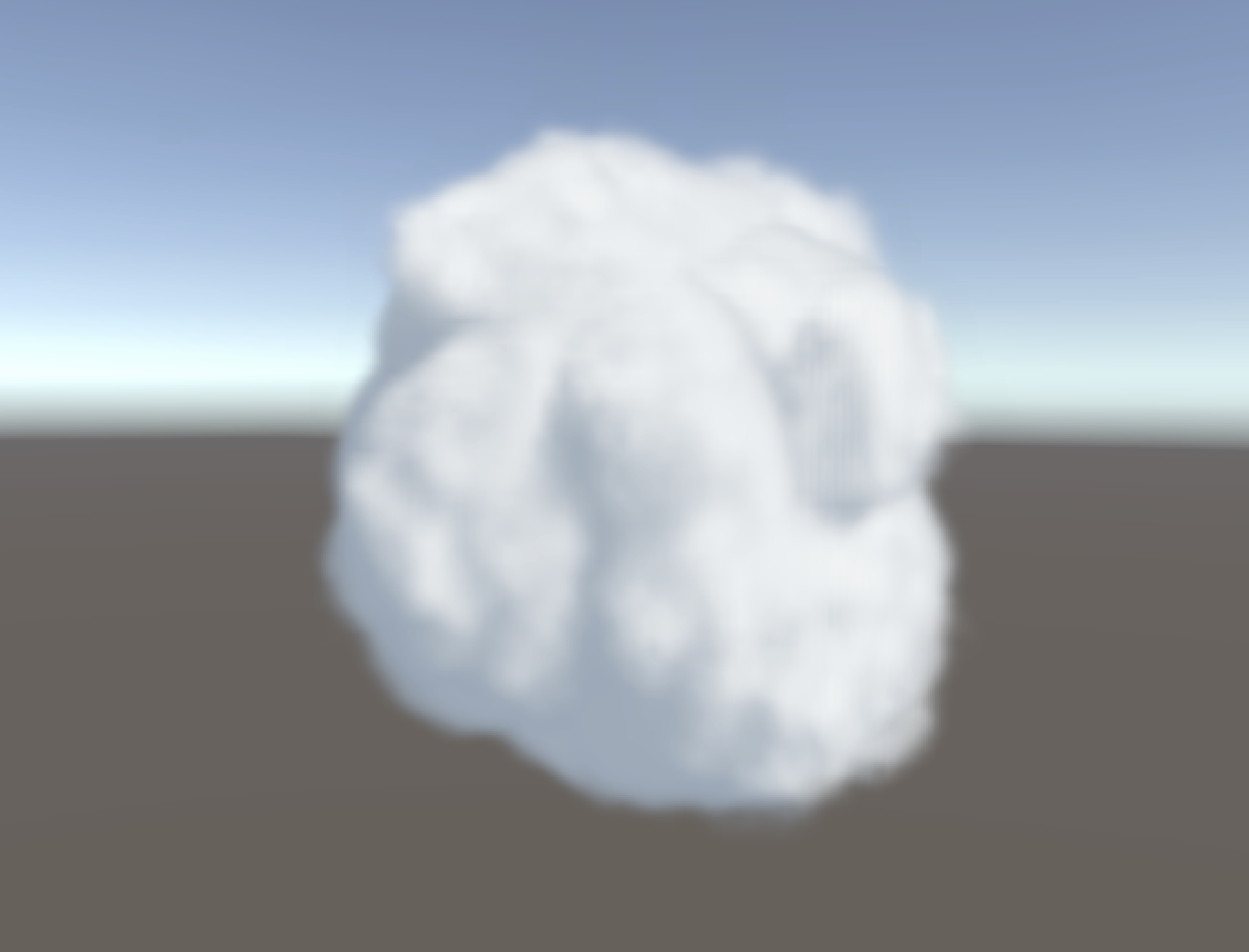 A cloud with ray marching
