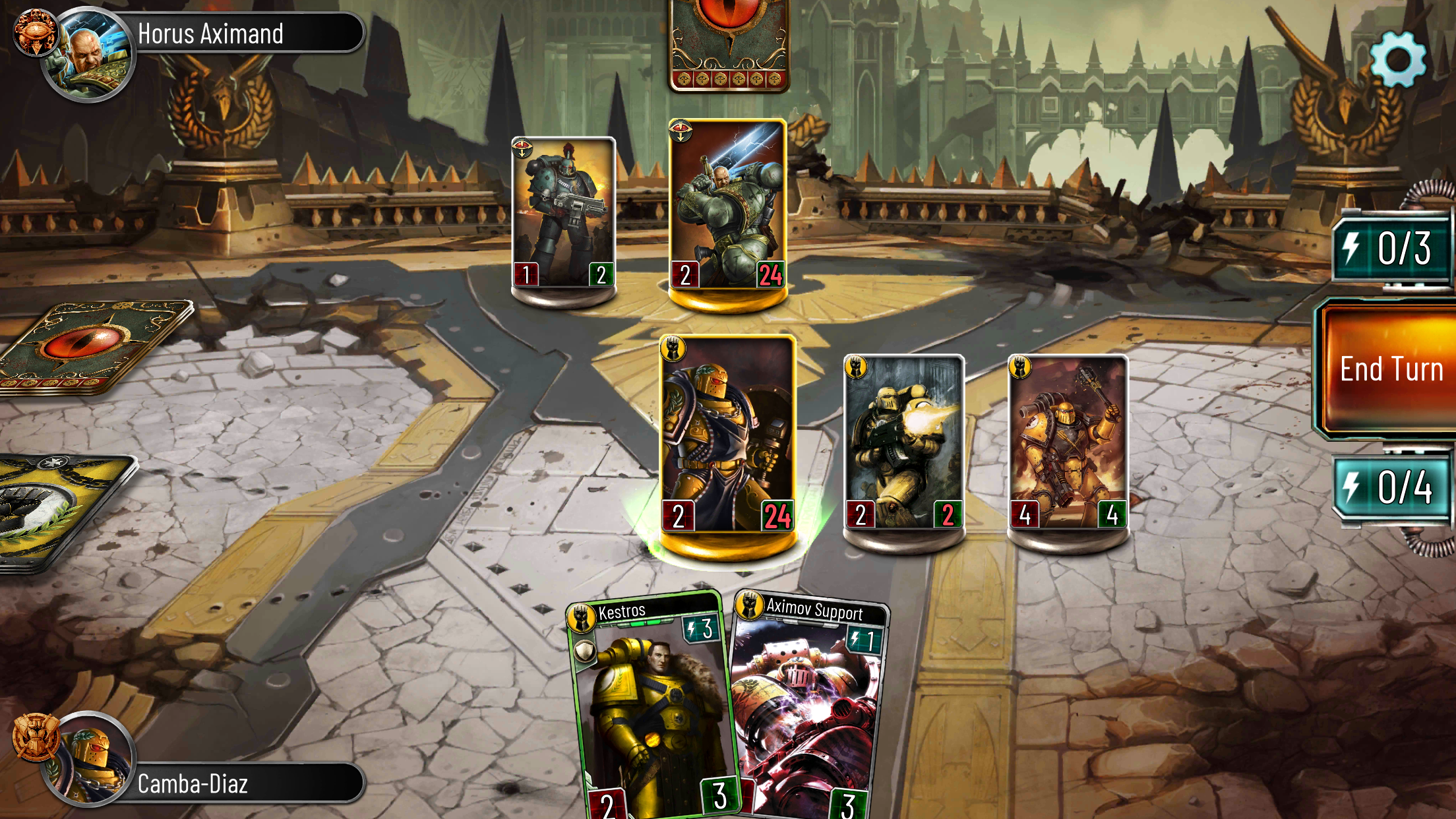 Screenshot of Warhammer The Horus Heresy: Legions gameplay