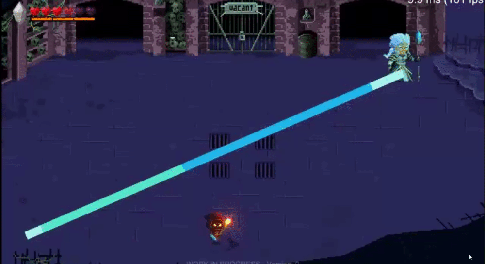Early look at Hailga boss animations in a test scene for Evil Wizard. (Rubber Duck Games)