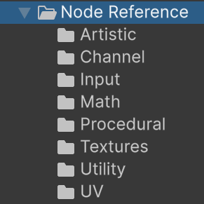 The matching categories in the Node Reference files