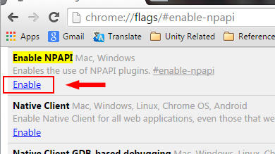 NPAPI enable 2