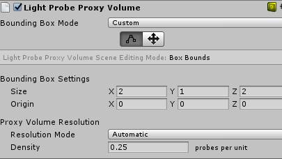 Light Probe Proxy Volume Component