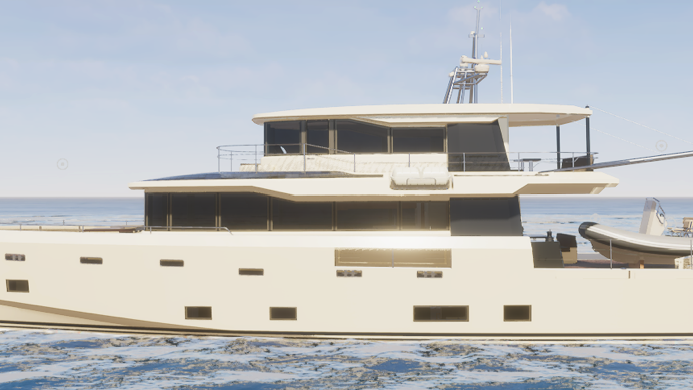 yacht created with the canverse configurator