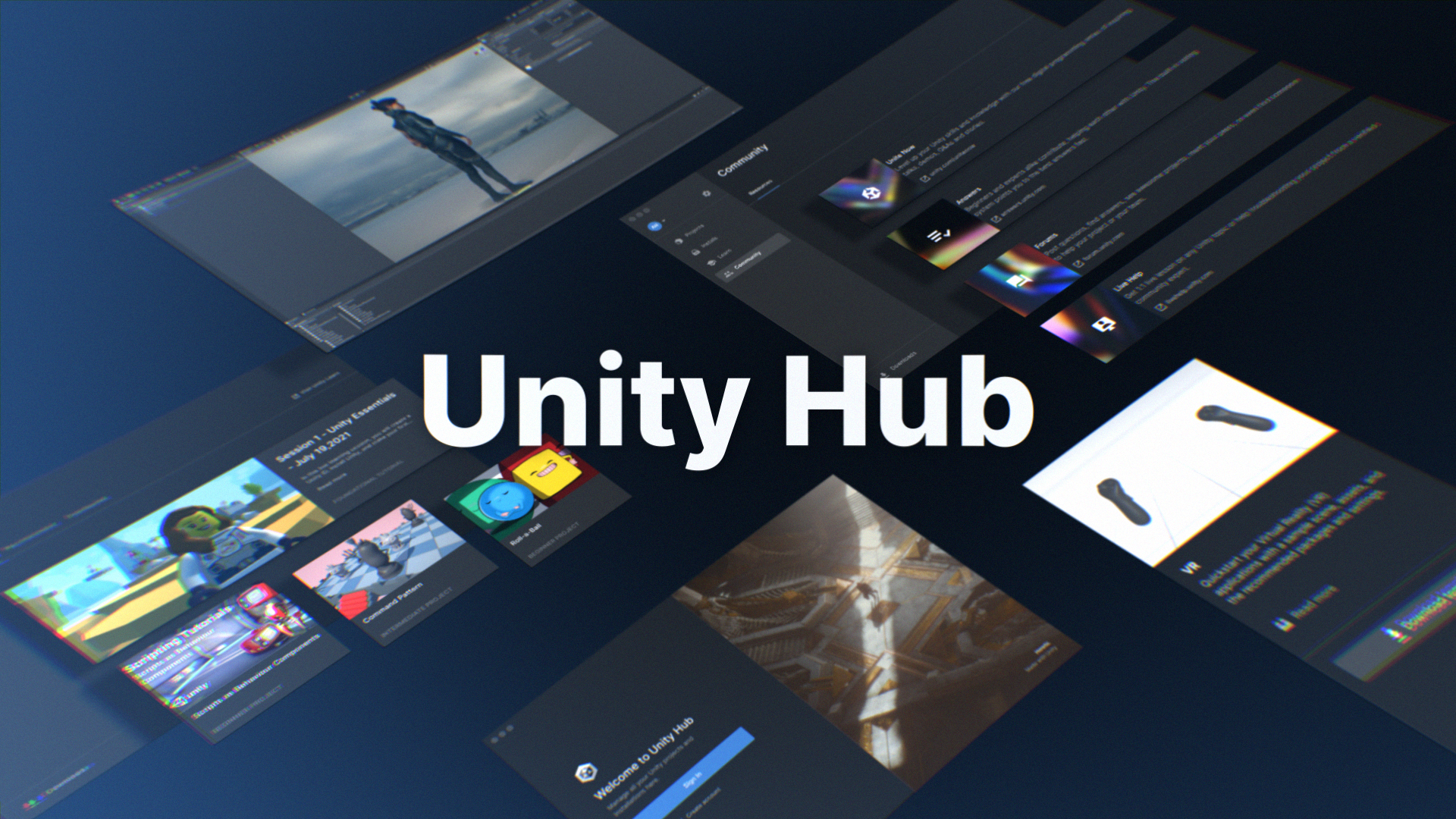 Unity Hub promo asset