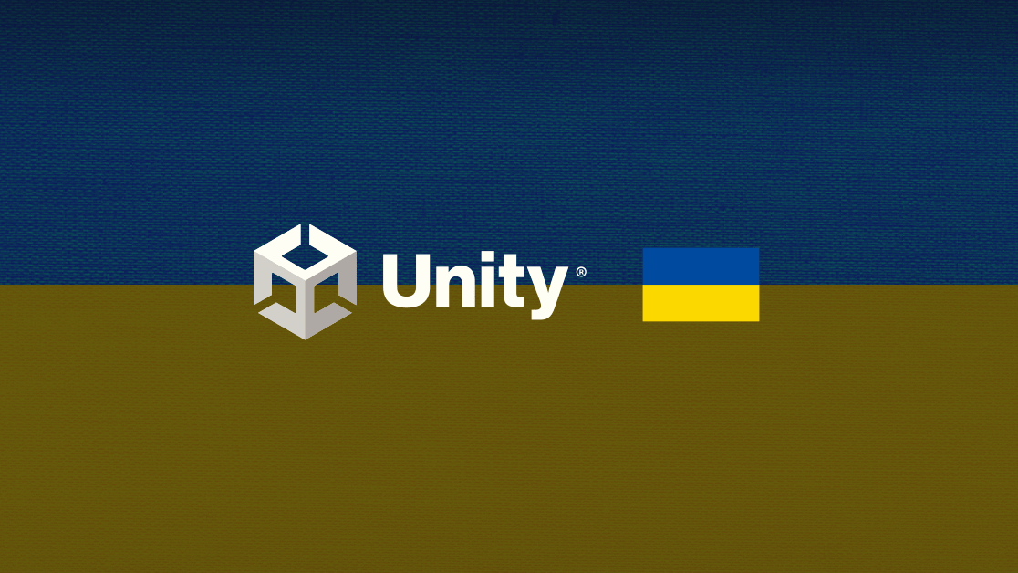 Unity logo and Ukraine flag