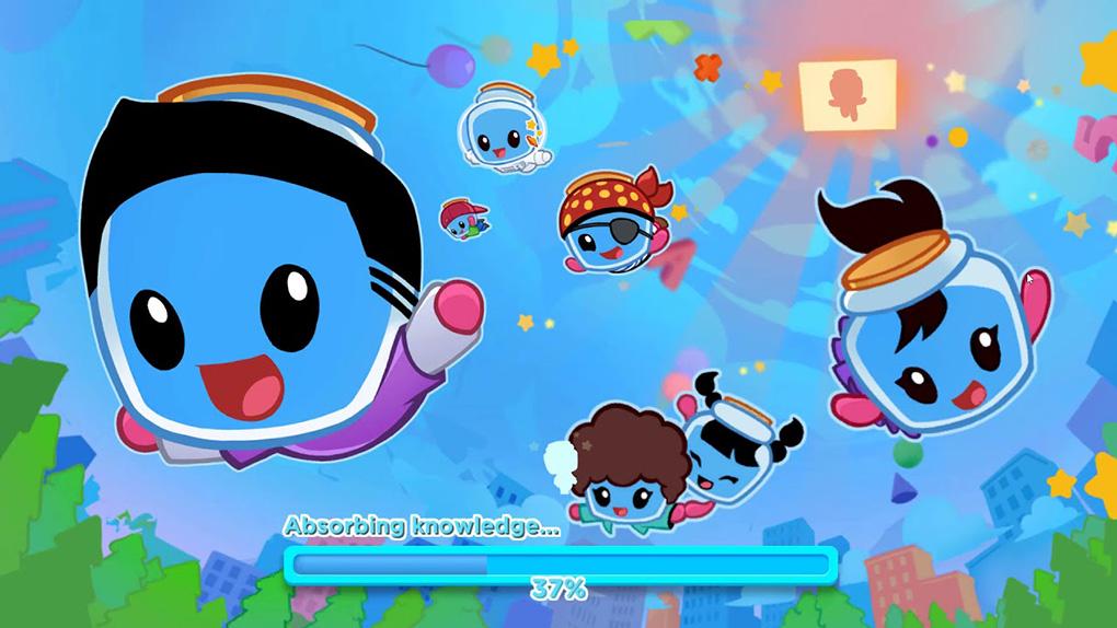 Loading screen featuring the Boddle Learning characters