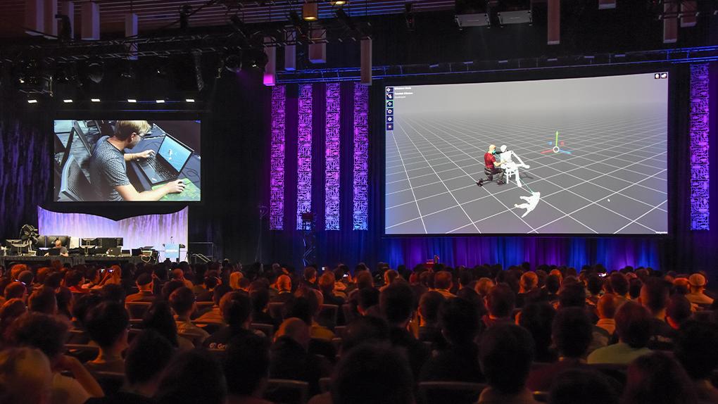 Still capture from Real-Time Live! demonstration at SIGGRAPH 2022 in Vancouver.