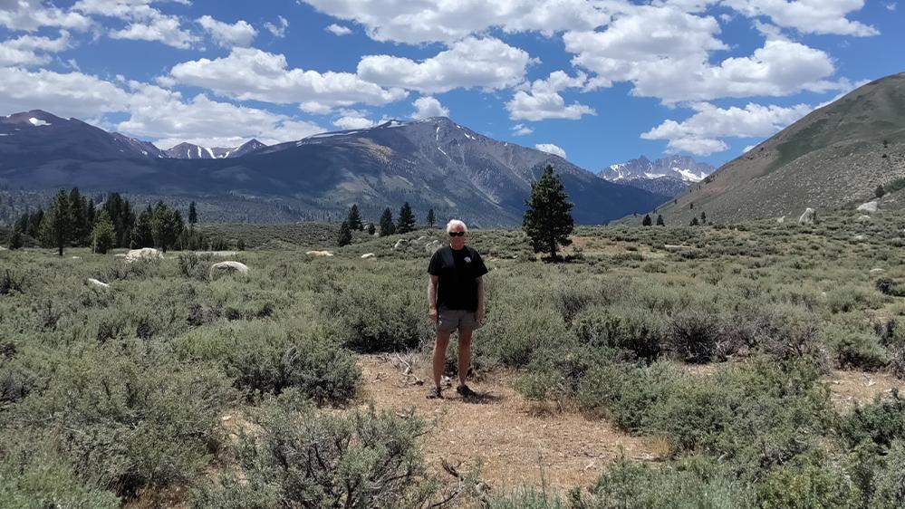 Doug Campbell on the Eastern slope of the Sierra Nevada