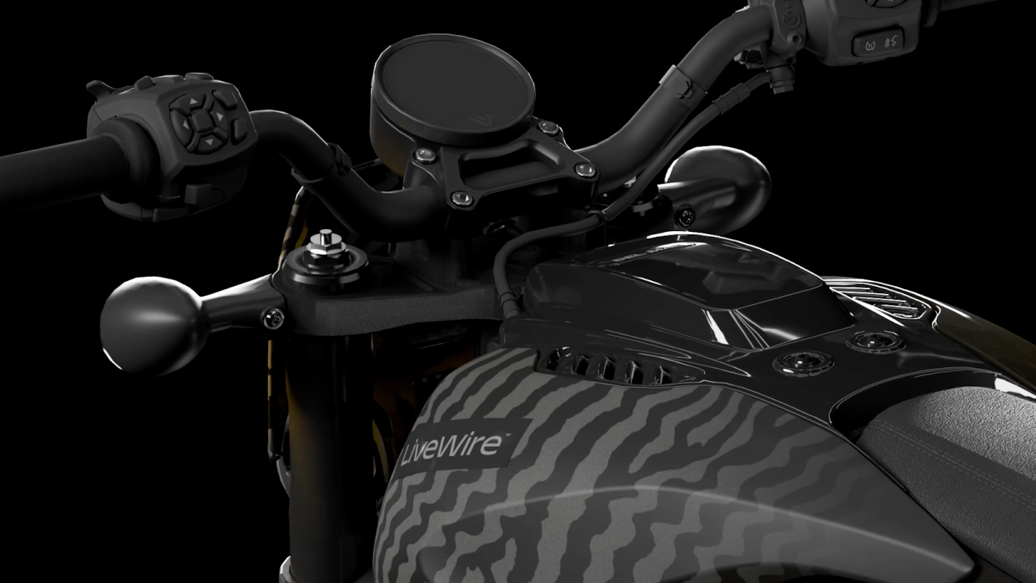 LiveWire EV motorcycle close-up