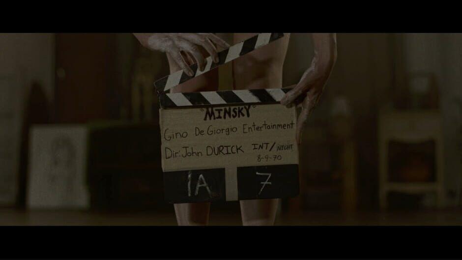 Screenshot from the set of IMMORTALITY’s detective film, Minsky