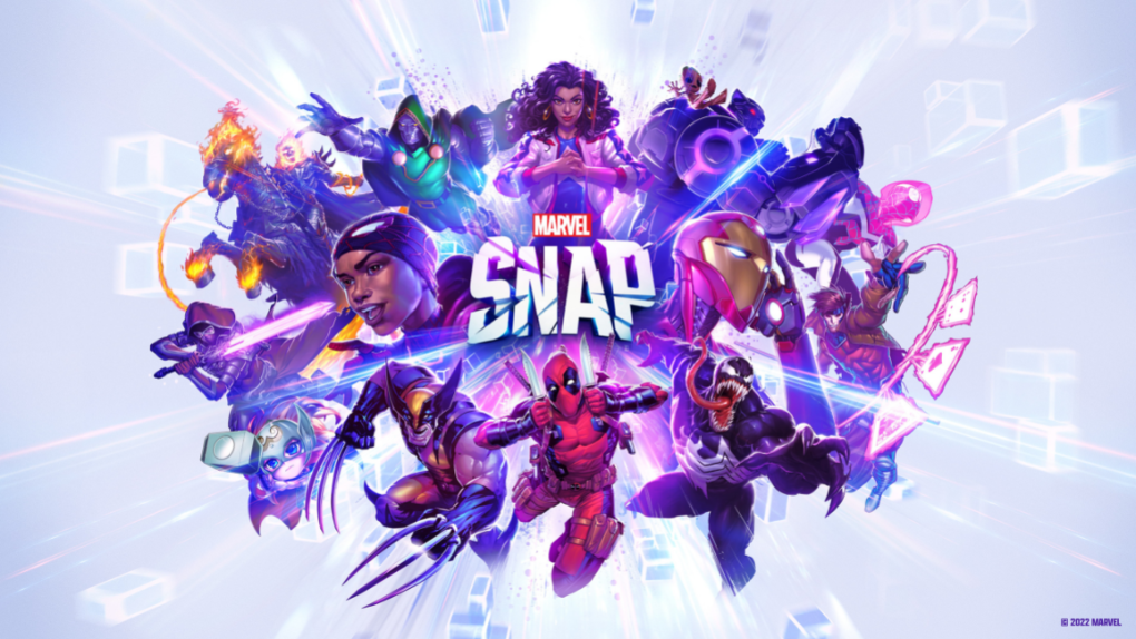 Promotional image with character sampling for MARVEL SNAP