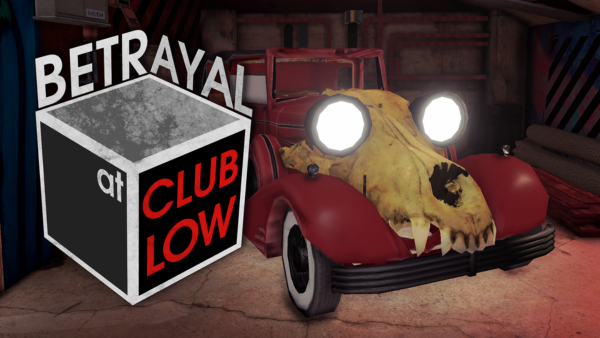 Betrayal at Club Low artwork with logo | Thumbnail image
