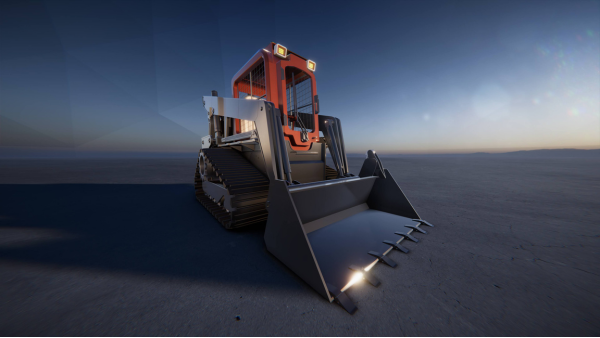 Configurator likeness of a skid loader built in Unity 