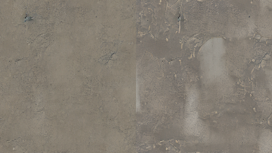 Comparison of two generated images of dirty concrete