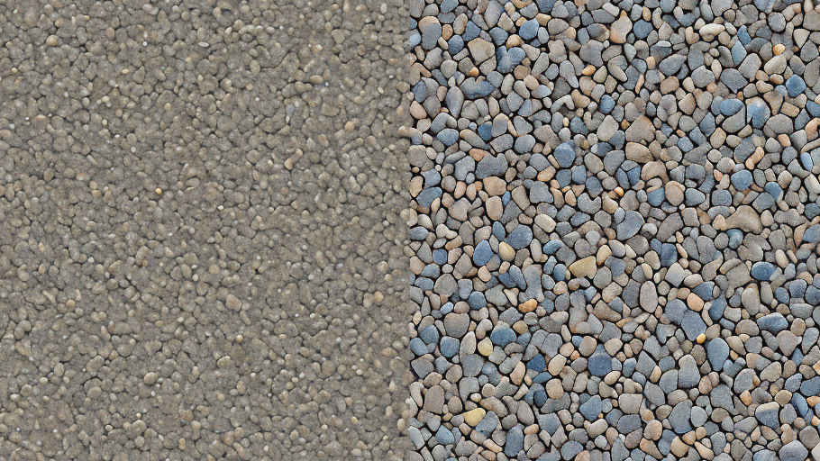 Comparing two generated gravel textures