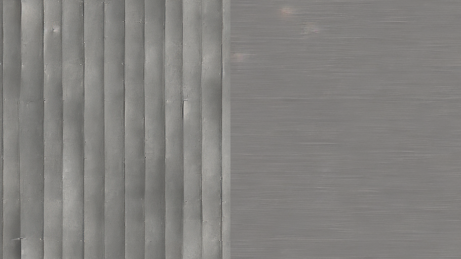 Comparison of two generated steel textures