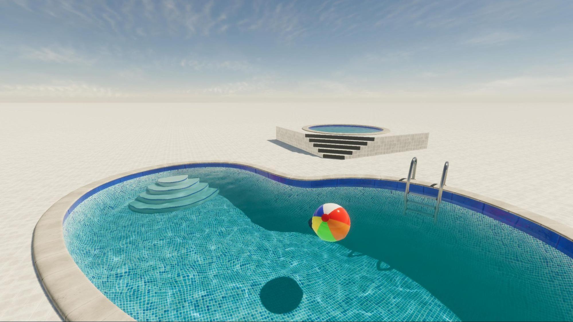 Unity_High Definition Render Pipeline_water system_swimming pool