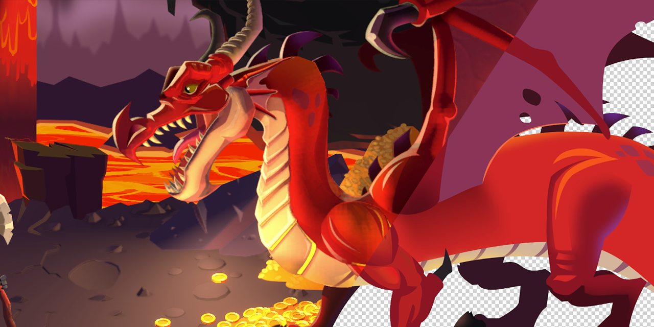 Dragon Crashers red dragon spitting fire! 