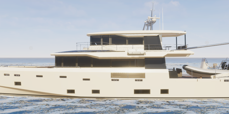 yacht created with the canverse configurator