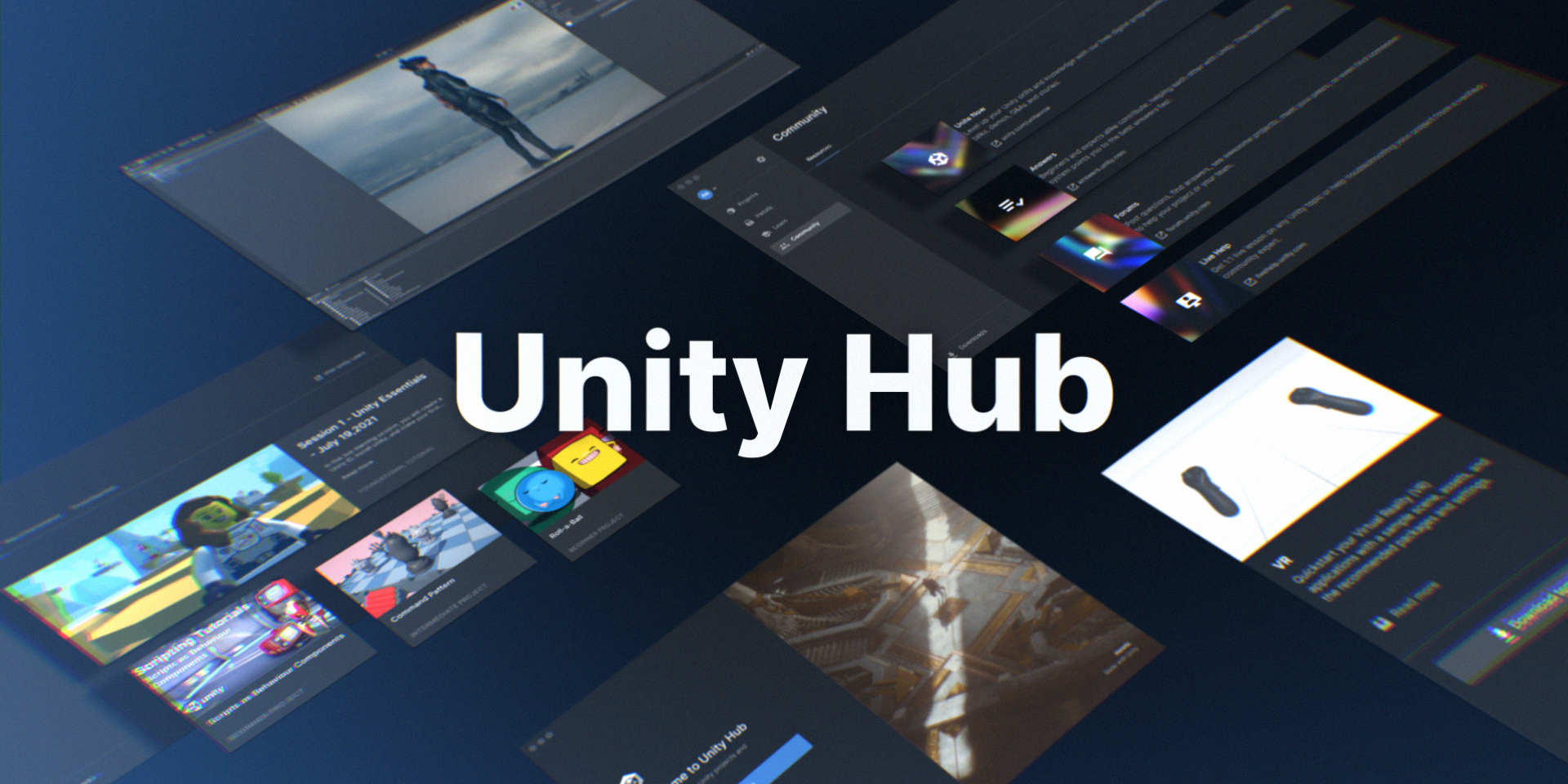 Unity Hub promo asset