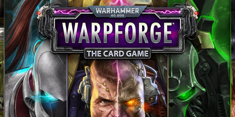 Cover art for Everguild’s Warhammer 40,000: Warpforge card game.