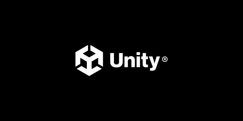 Unity logo on black background