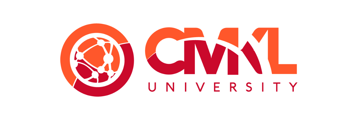 CMKL University logo and wordmark in orange and red color.