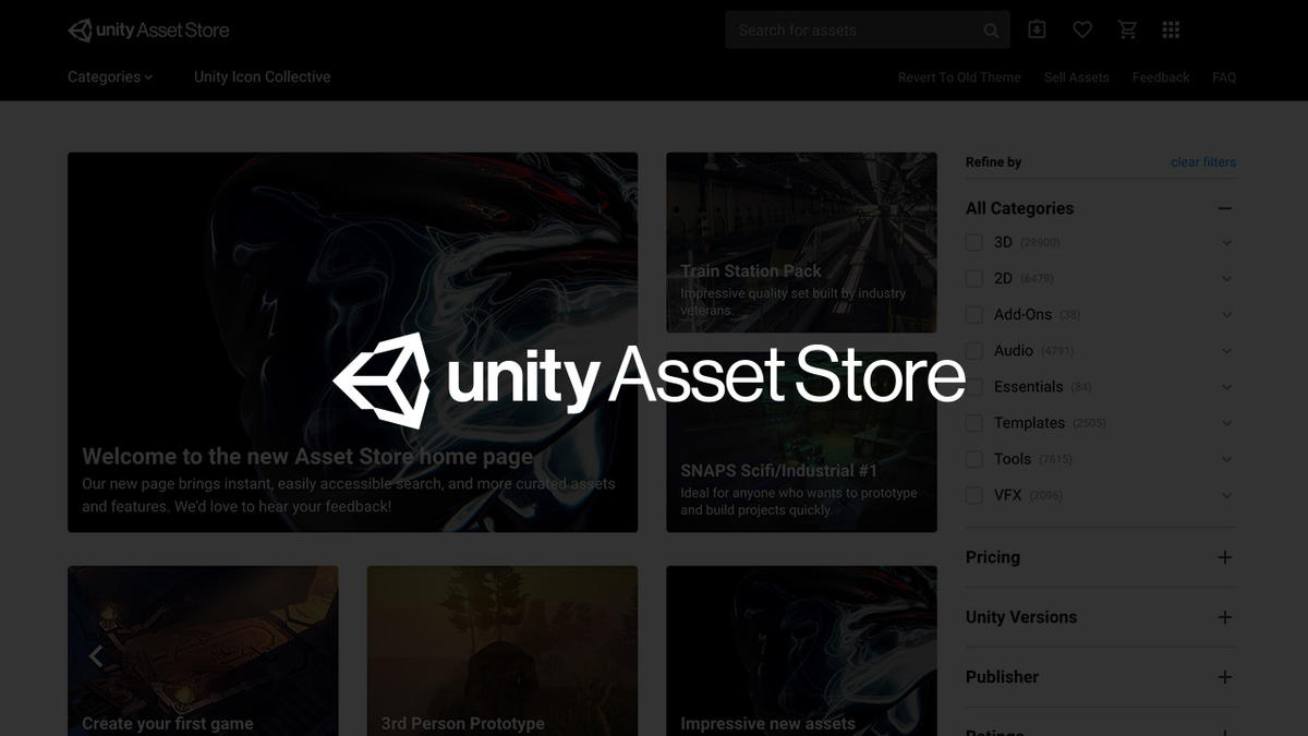 unity asset store for free